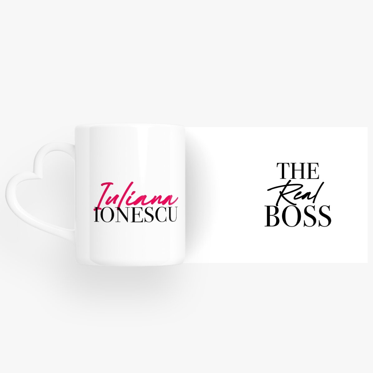 Gepersonaliseerde mokken voor koppels met tekst - The Boss & The Real Boss