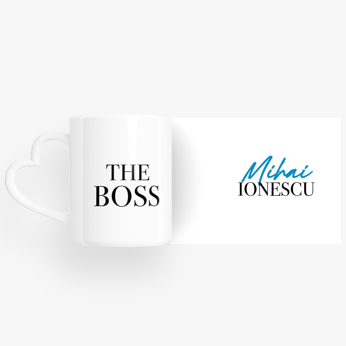Gepersonaliseerde mokken voor koppels met tekst - The Boss & The Real Boss