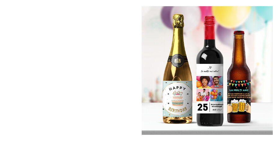 Gepersonaliseerde drankjes voor een verjaardag