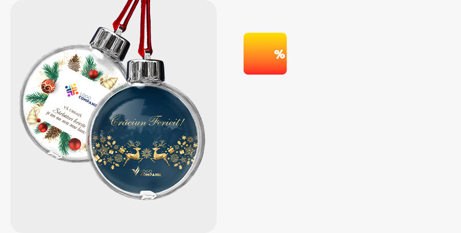 Gepersonaliseerde zakelijke kerstballen