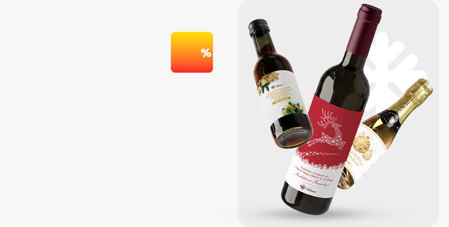 Gepersonaliseerde zakelijke kerstdrankjes