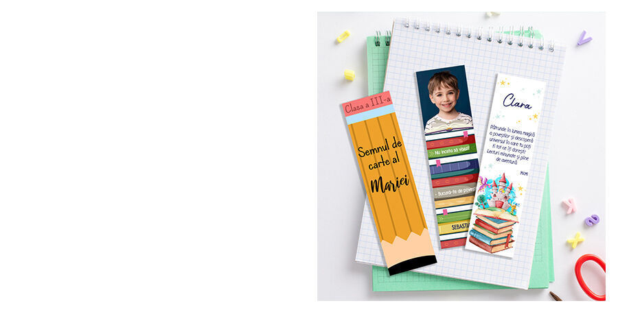 Gepersonaliseerde boekenleggers voor school