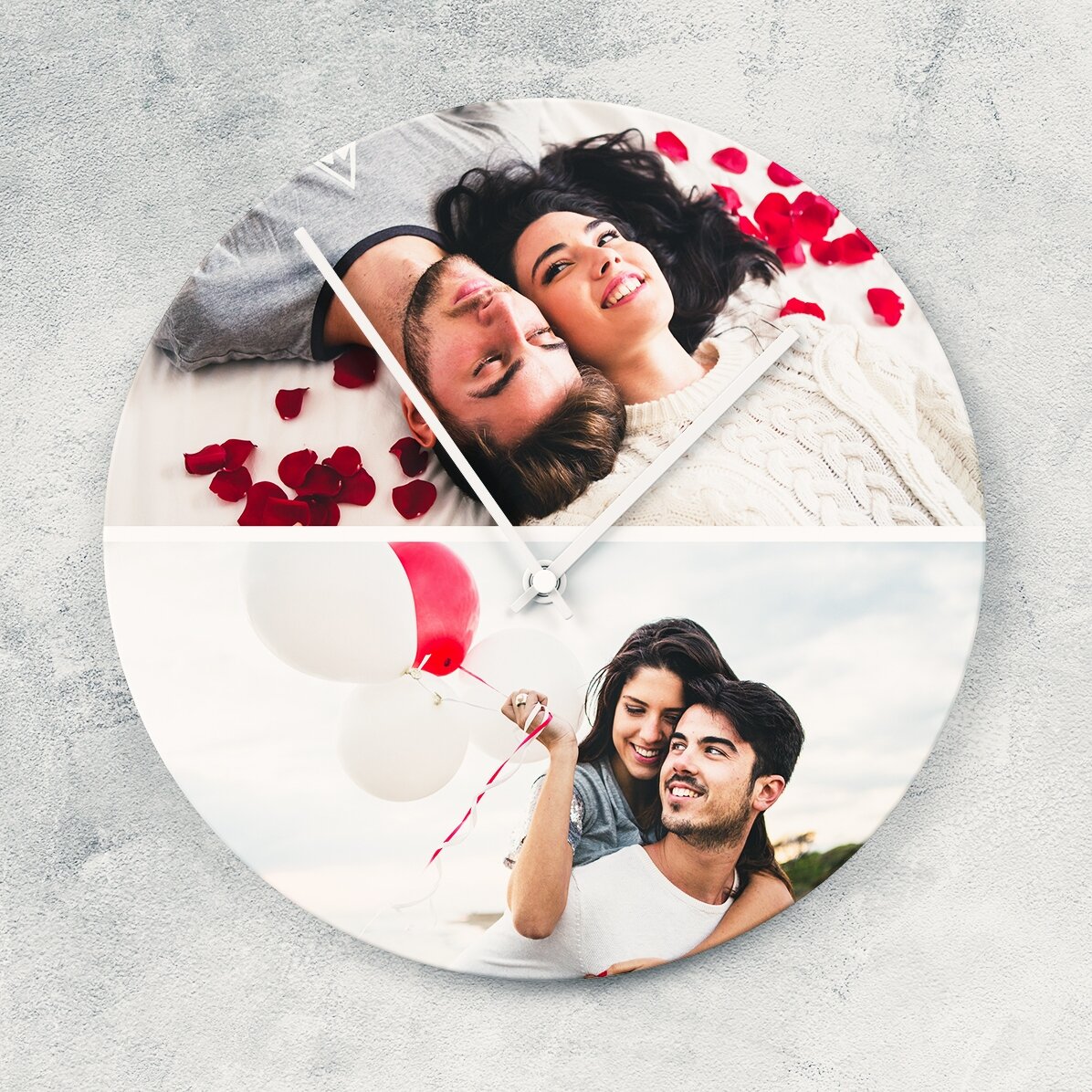 Gepersonaliseerd horloge met 2 foto
