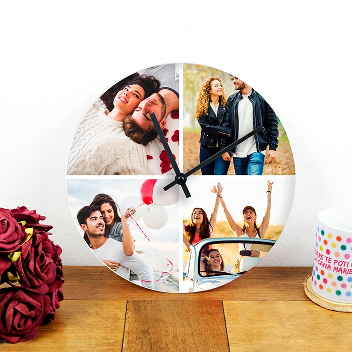 Montre personnalisée avec 4 photos