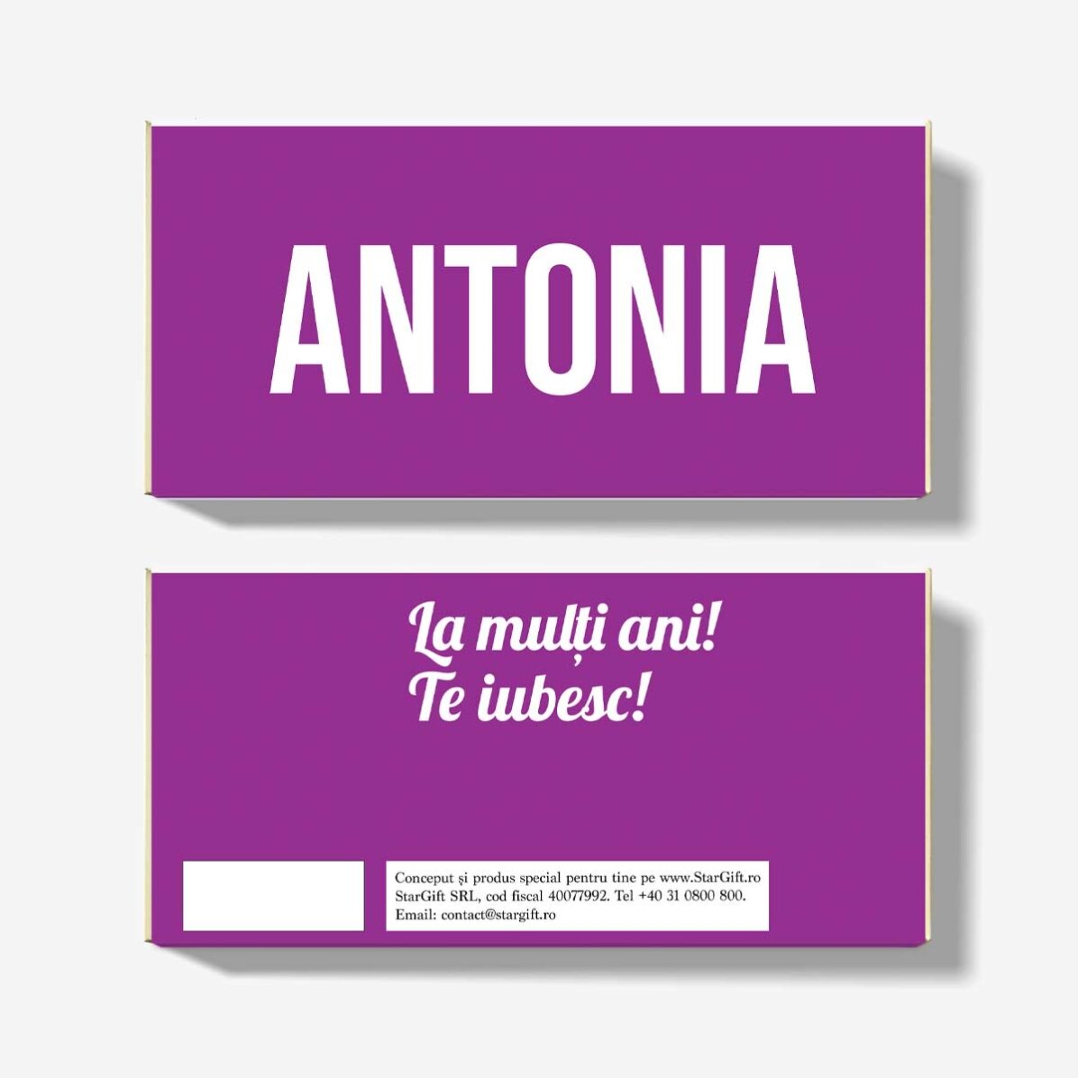 Chocolat personnalisé avec un prénom