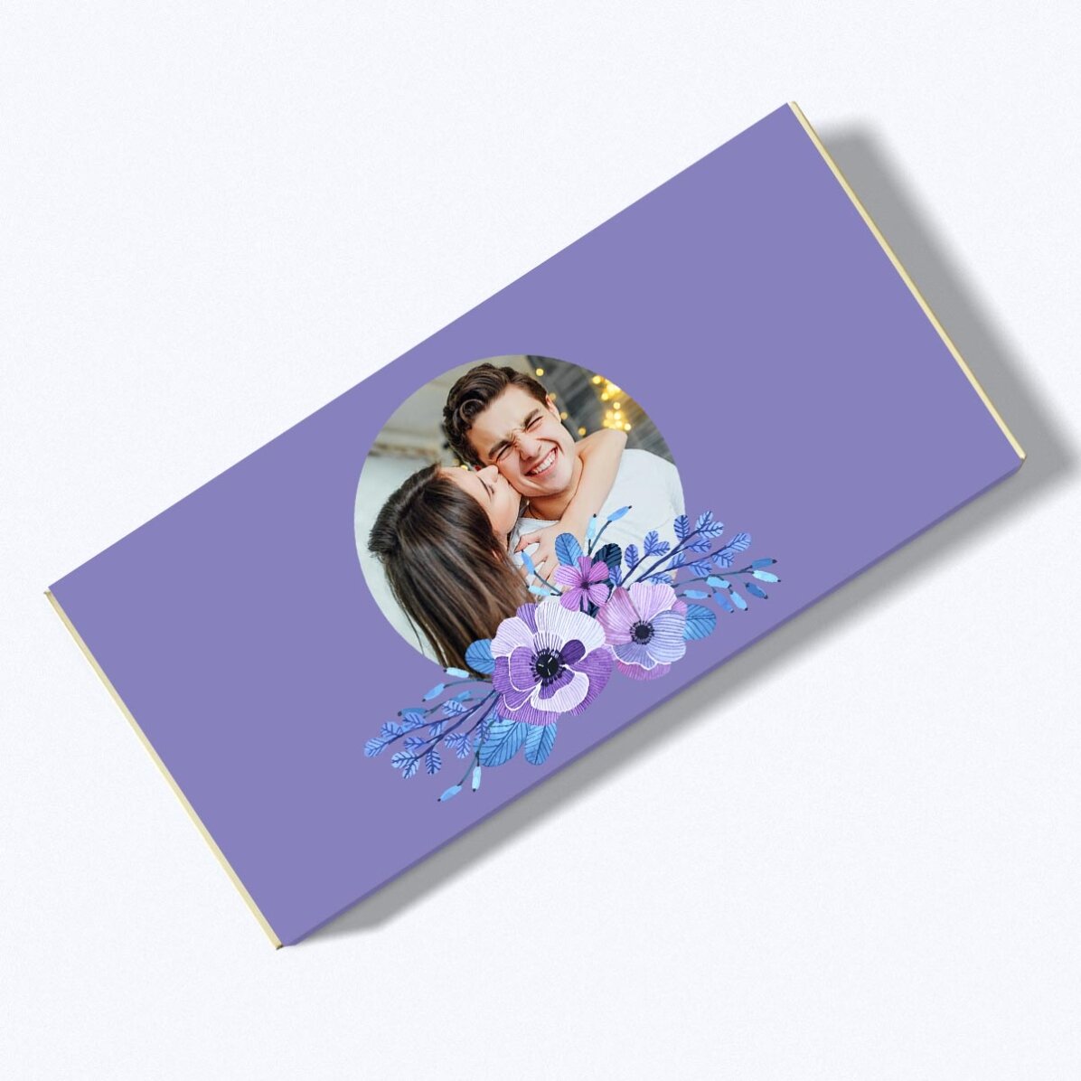 Chocolade met een foto erop - Flowers