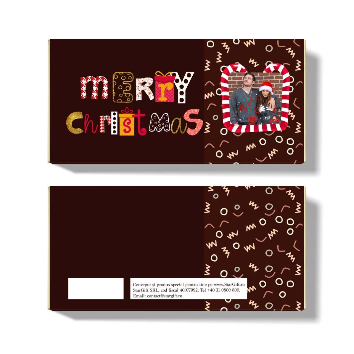 Gepersonaliseerde kerstchocolade - Merry Christmas