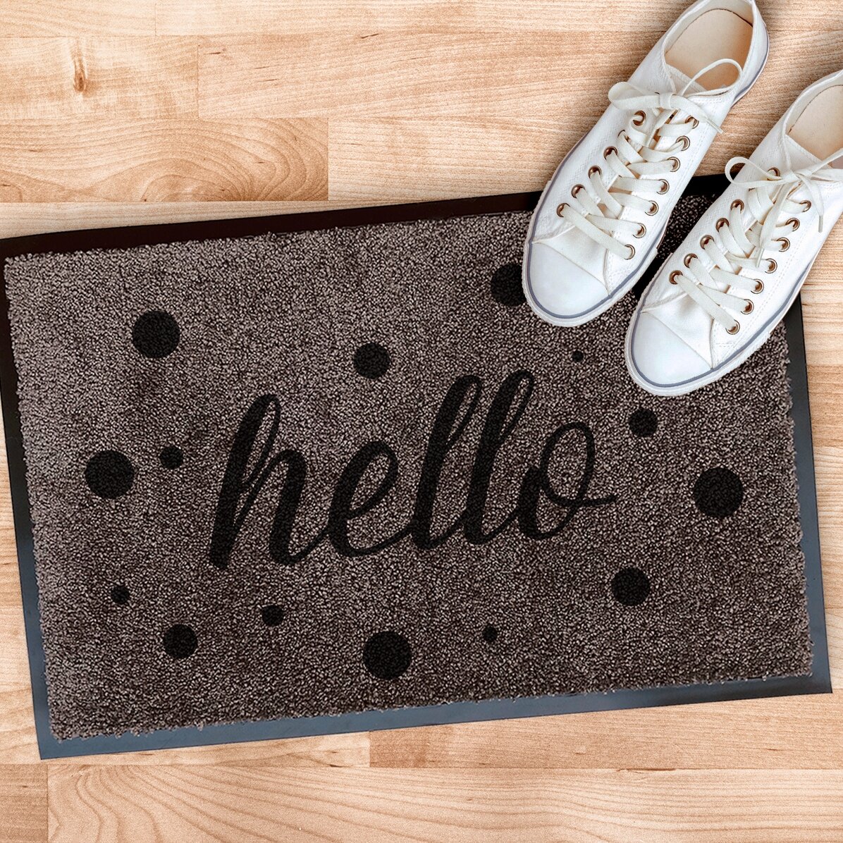 Vloerkleed voor binnen bij de ingang - Hello