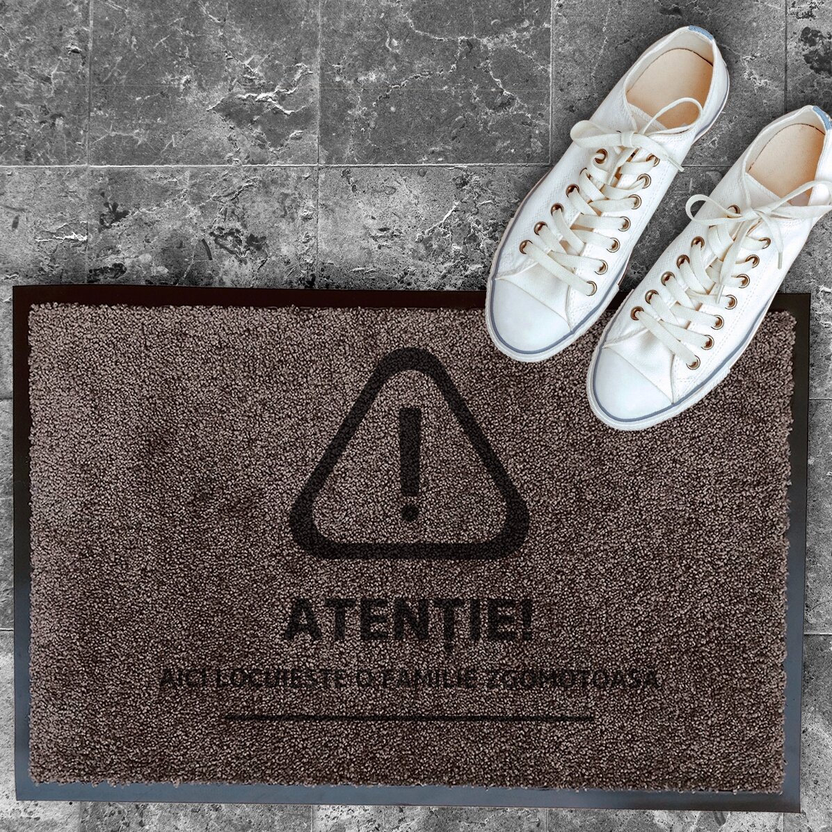 Op maat gemaakte vloermat voor binnen - Let op!