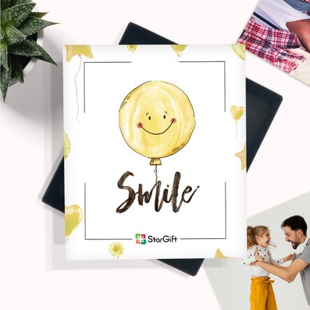 De herinneringsdoos – 32 foto’s met een boodschap – model met smiley