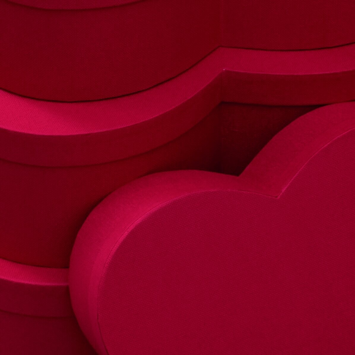 Cadeaudoos in de vorm van een hart - rood