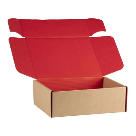Craft-doos met rode binnenkant