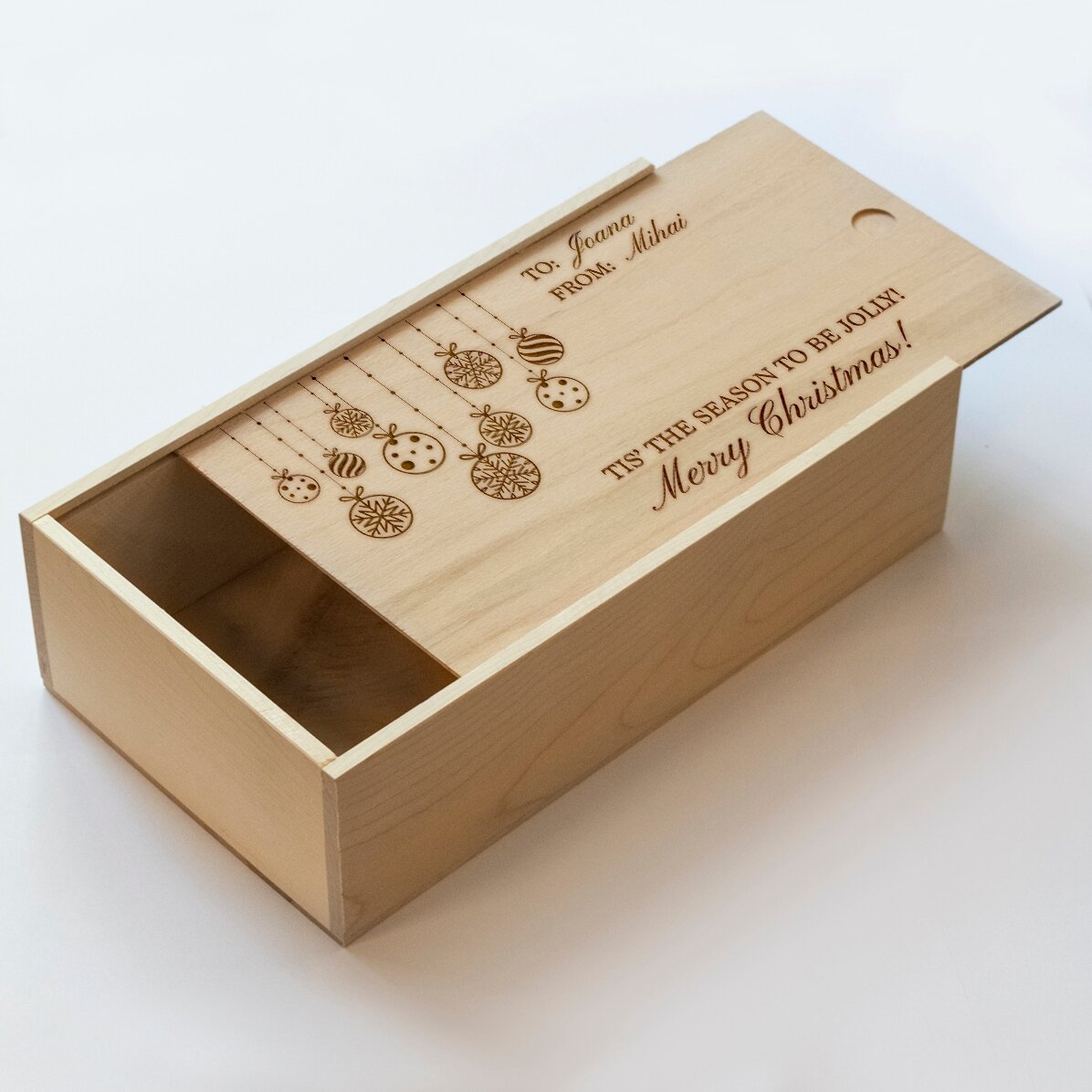 Gepersonaliseerde houten geschenkdoos - To me, from you