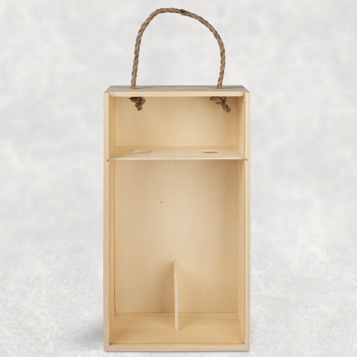 Coffret à vin pour 2 bouteilles, personnalisé avec 4 photos et un texte - Joyeux anniversaire