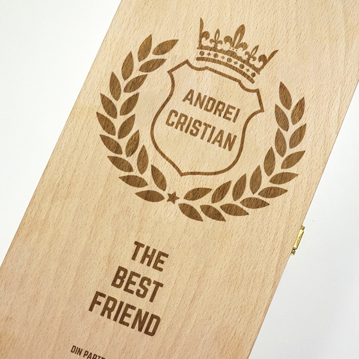 Gepersonaliseerde wijnkist voor twee flessen - The Best