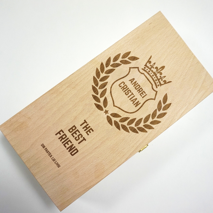 Gepersonaliseerde wijnkist voor twee flessen - The Best