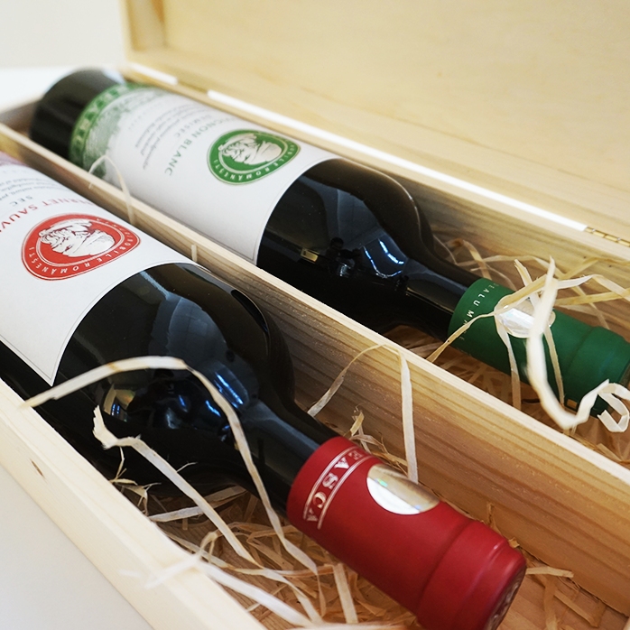 Coffret à vin personnalisé pour deux bouteilles - Years Of Memories
