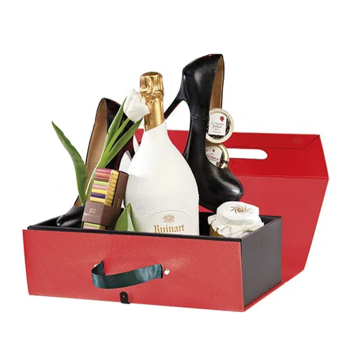 Premium geschenkdoos met magneetsluiting - rood