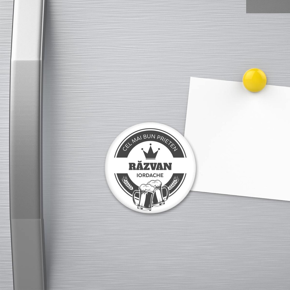 Flessenopener met magneet, gepersonaliseerd met tekst - Bier