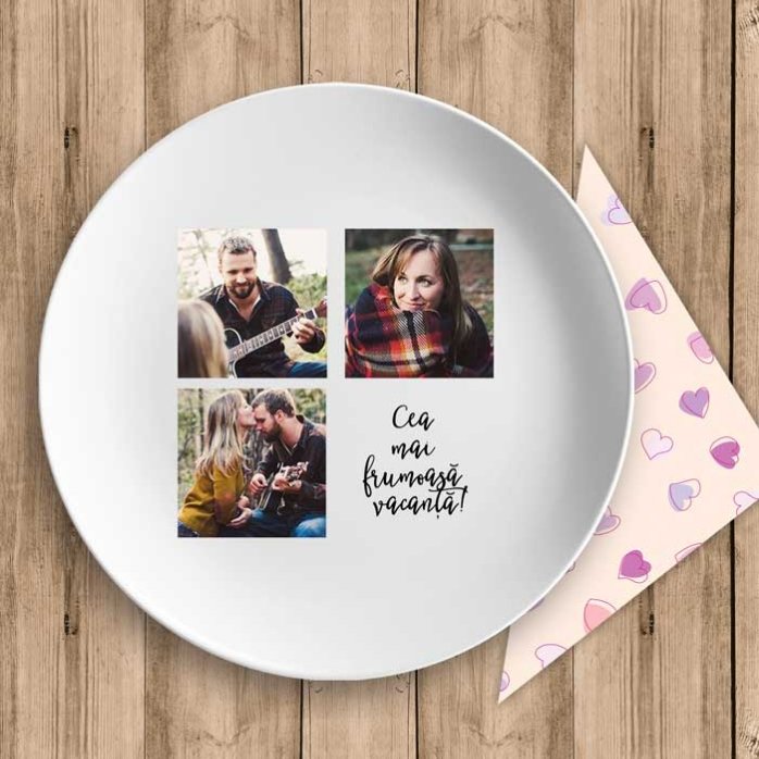 Gepersonaliseerd bord met 3 foto