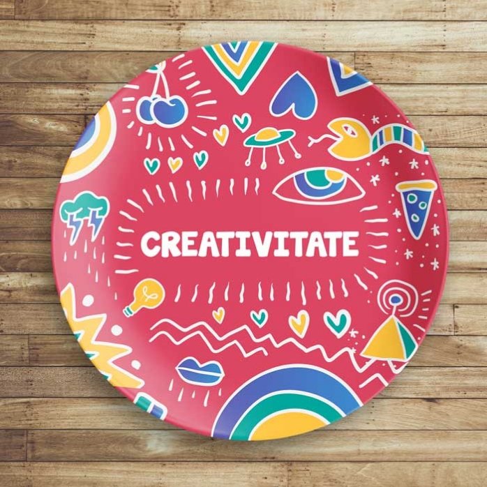 Gepersonaliseerd bord met tekst - creARTive