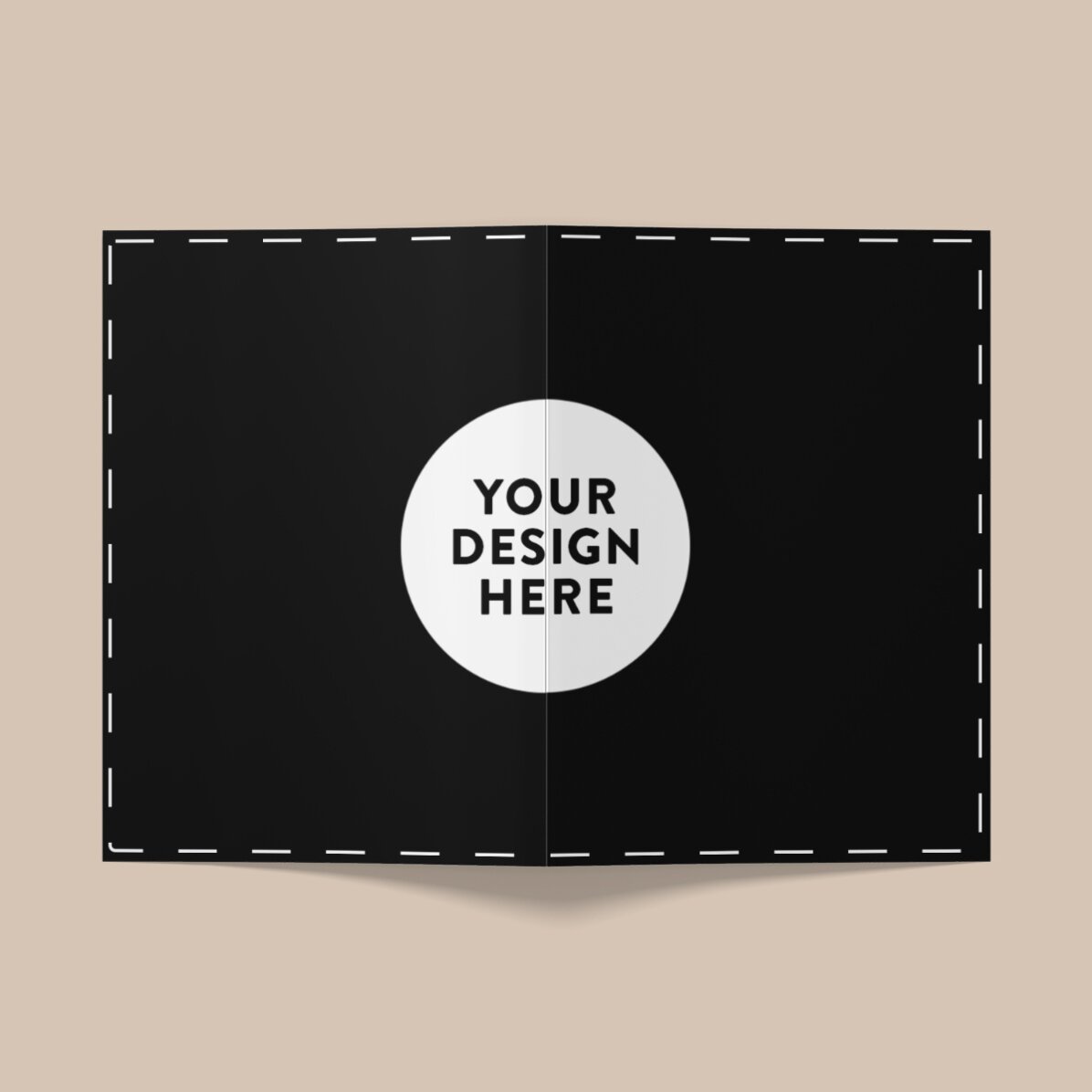 Carte de vœux personnalisée avec votre illustration - Paysage