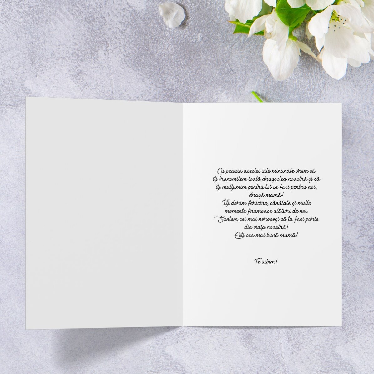 Carte de vœux personnalisée avec une photo et un message - Vœux d