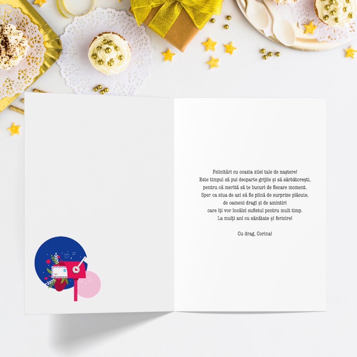 Gepersonaliseerde wenskaart met tekst - Een geweldig cadeau