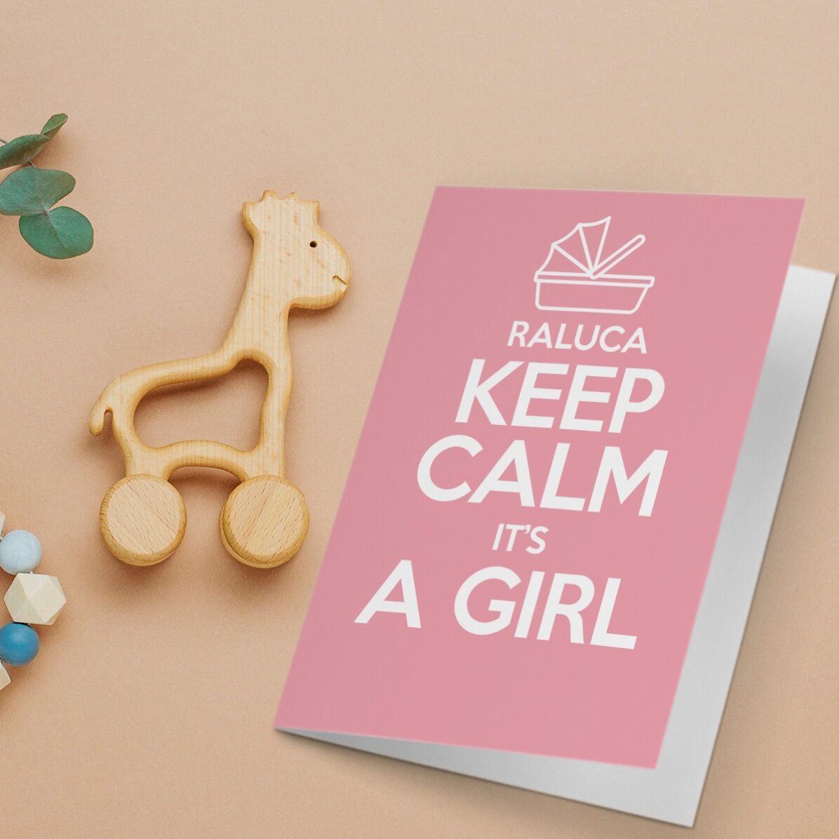 Gepersonaliseerde wenskaart - KEEP CALM IT