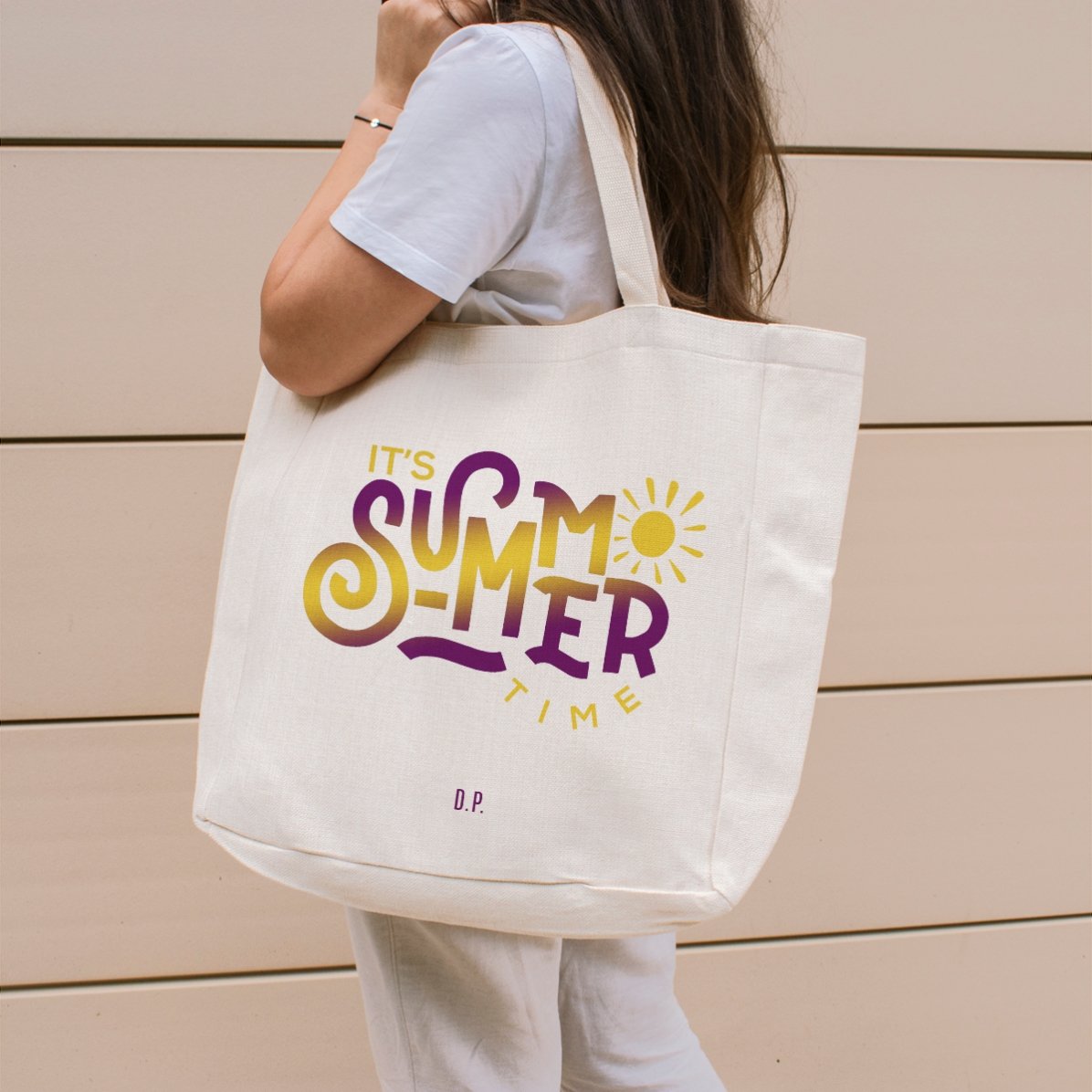Sac de plage personnalisé avec inscription - It