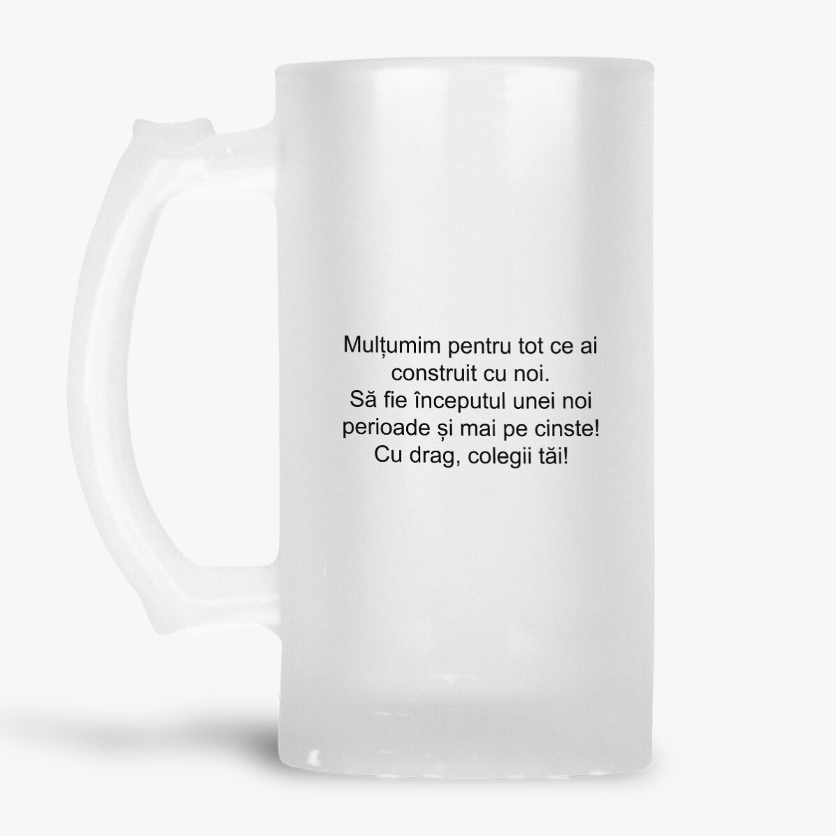 Gepersonaliseerde bierpul met boodschap