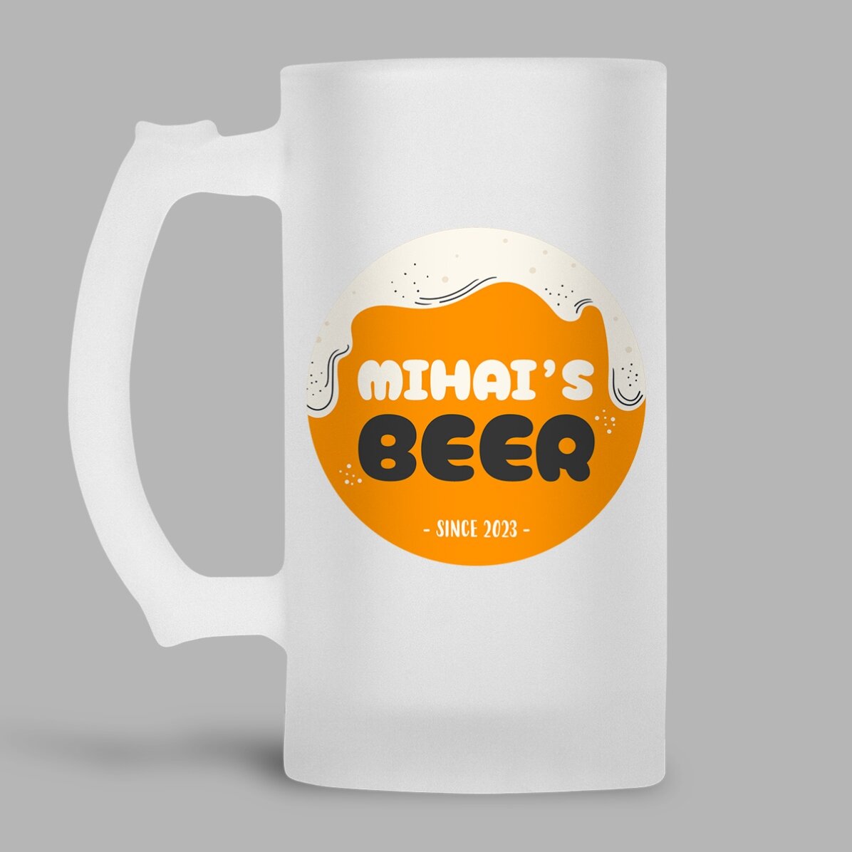 Gepersonaliseerde bierpul met tekst - BEER
