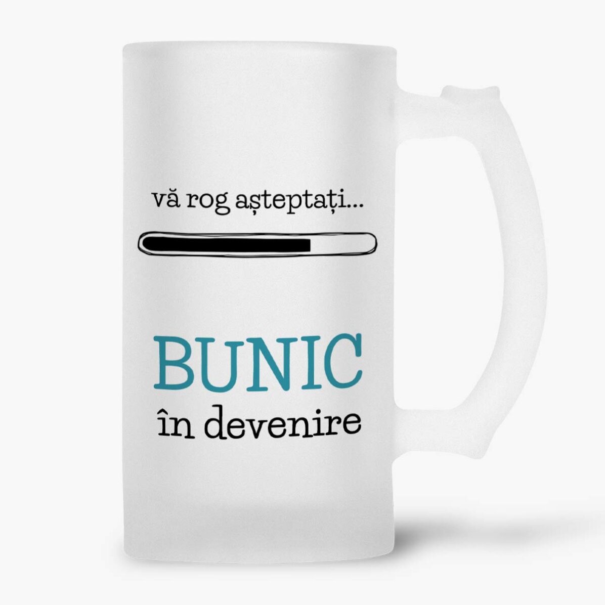 Gepersonaliseerde bierpul met tekst - Op weg naar opa