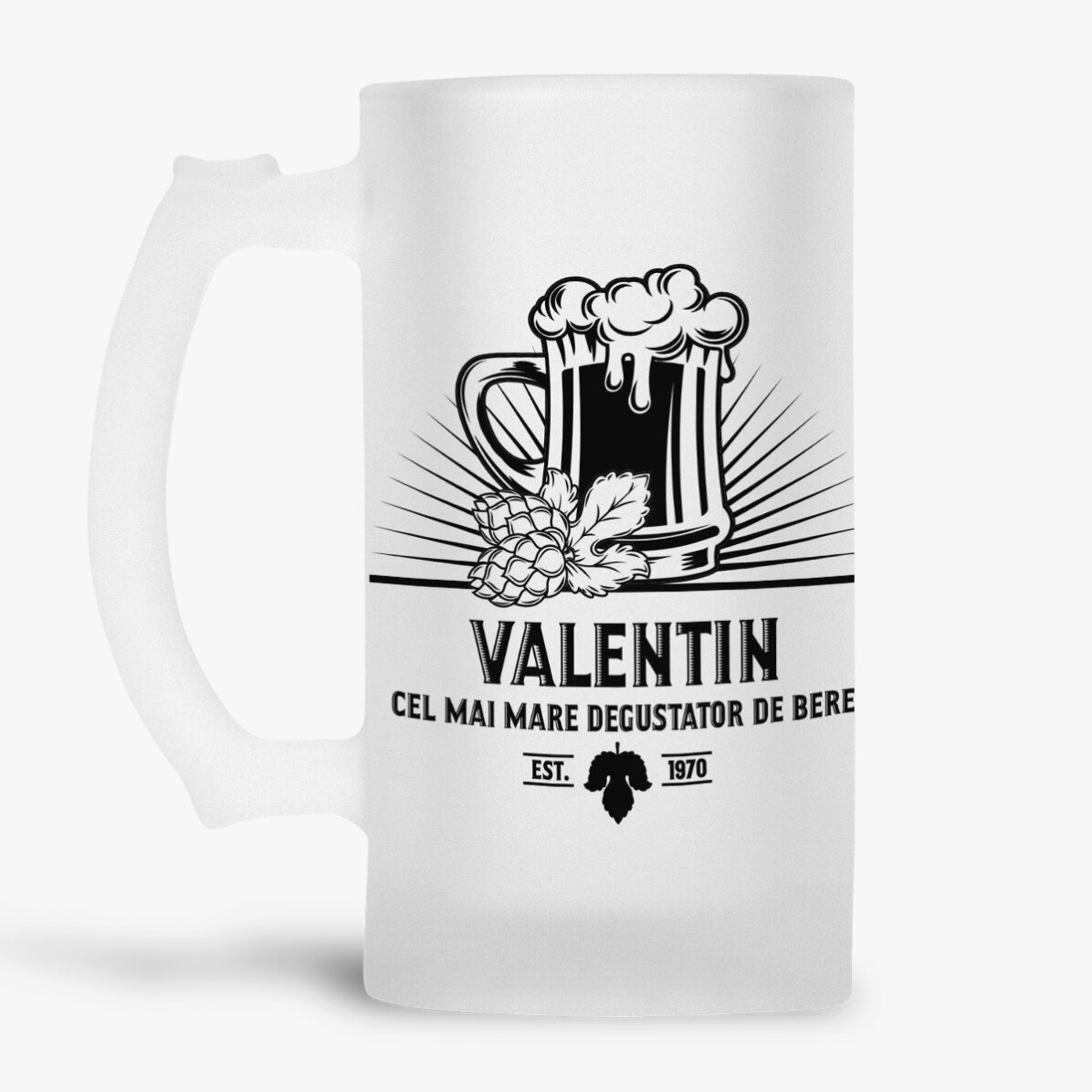 Gepersonaliseerde bierpul met tekst - Bierproever