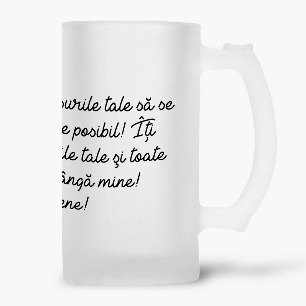 Gepersonaliseerde bierpul met tekst - Van harte gefeliciteerd!