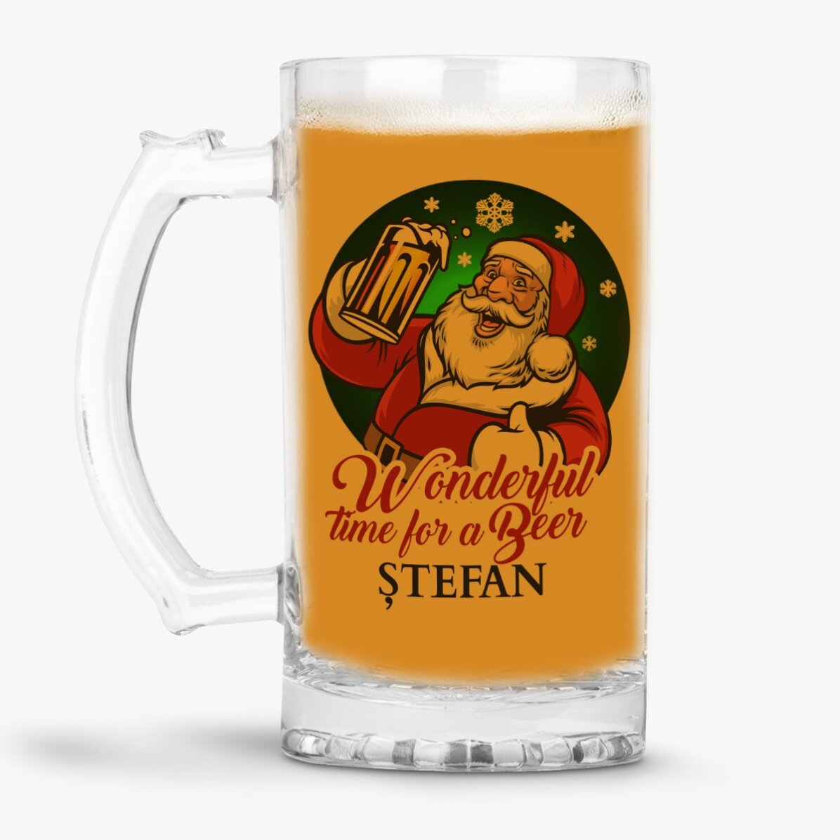 Gepersonaliseerde bierpul met tekst - Wonderful time for a beer