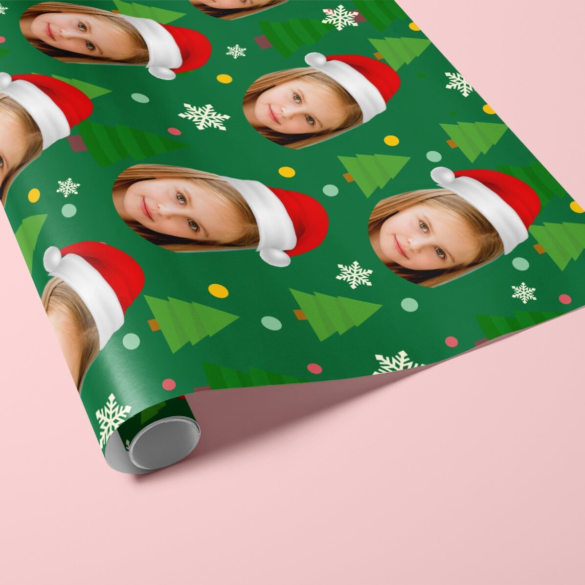 Gepersonaliseerd cadeaupapier met 3 foto