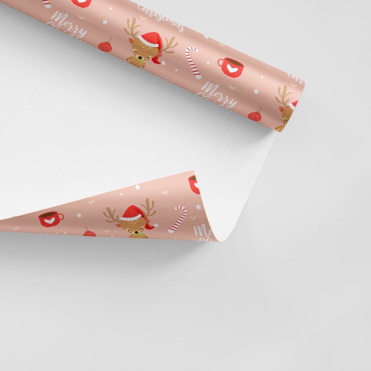 Gepersonaliseerd cadeaupapier met tekst in een kader - Sweet Christmas