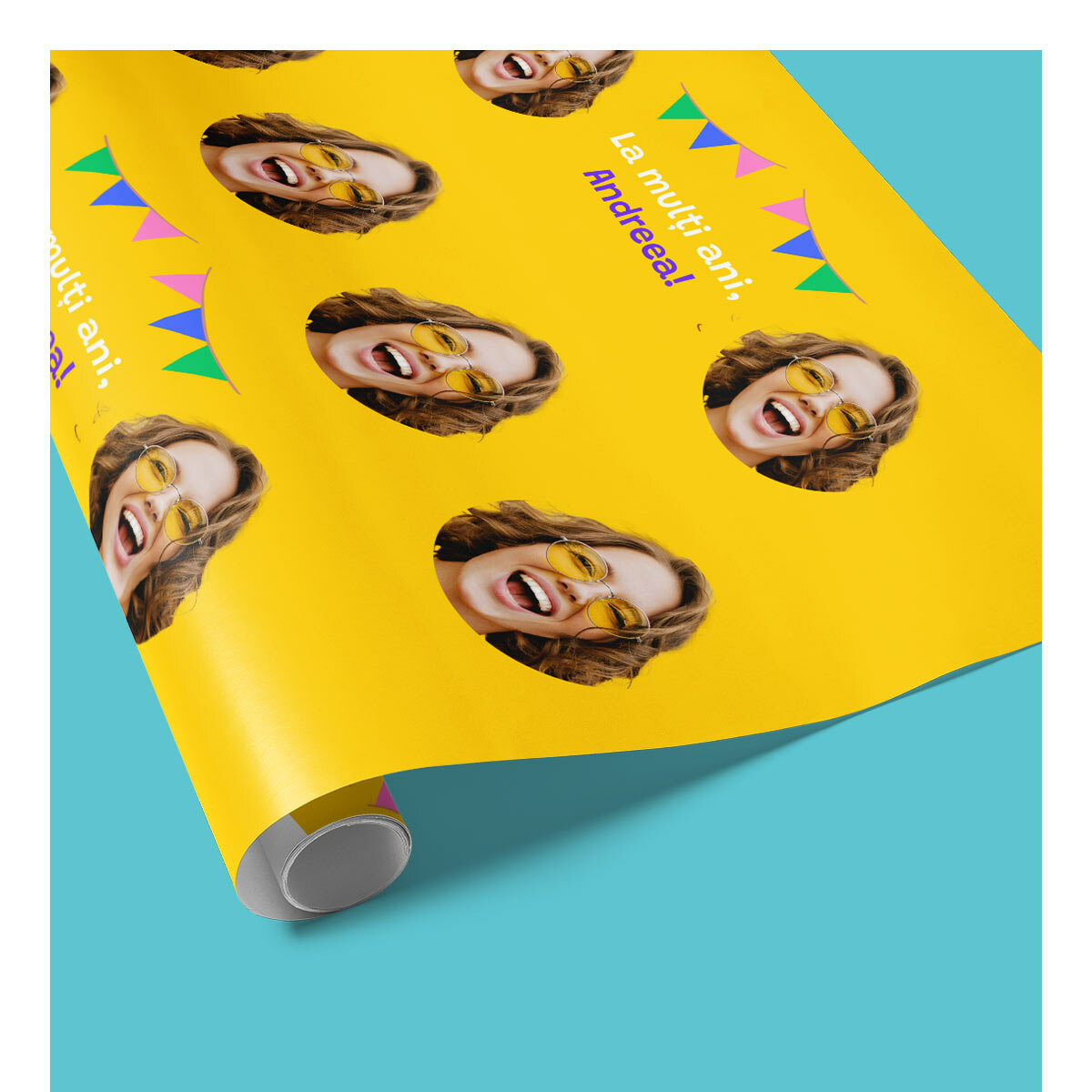 Gepersonaliseerd cadeaupapier