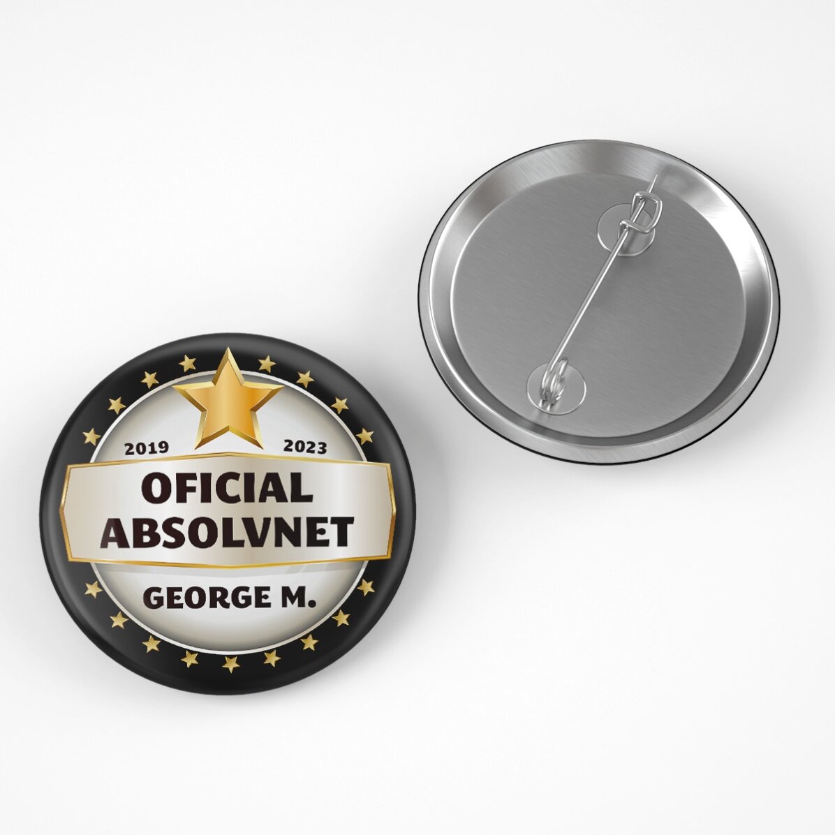 Gepersonaliseerde button met boodschap - Je bent een ster
