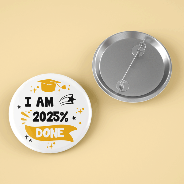 Gepersonaliseerde button met tekst - I