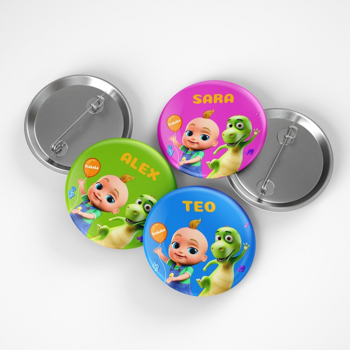 Gepersonaliseerde button met naam - TraLaLa