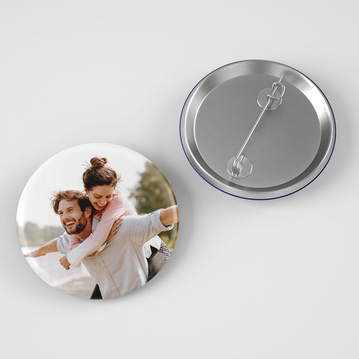 Gepersonaliseerde button met een foto