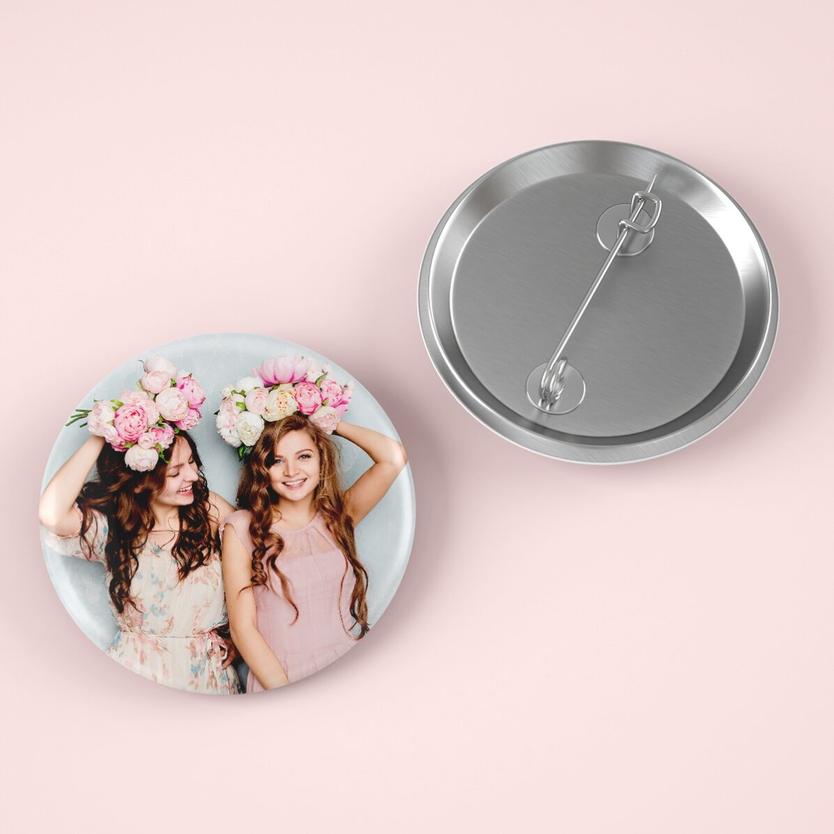 Gepersonaliseerde button met een foto
