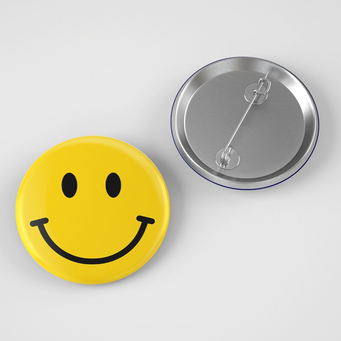 Gepersonaliseerde button met smiley