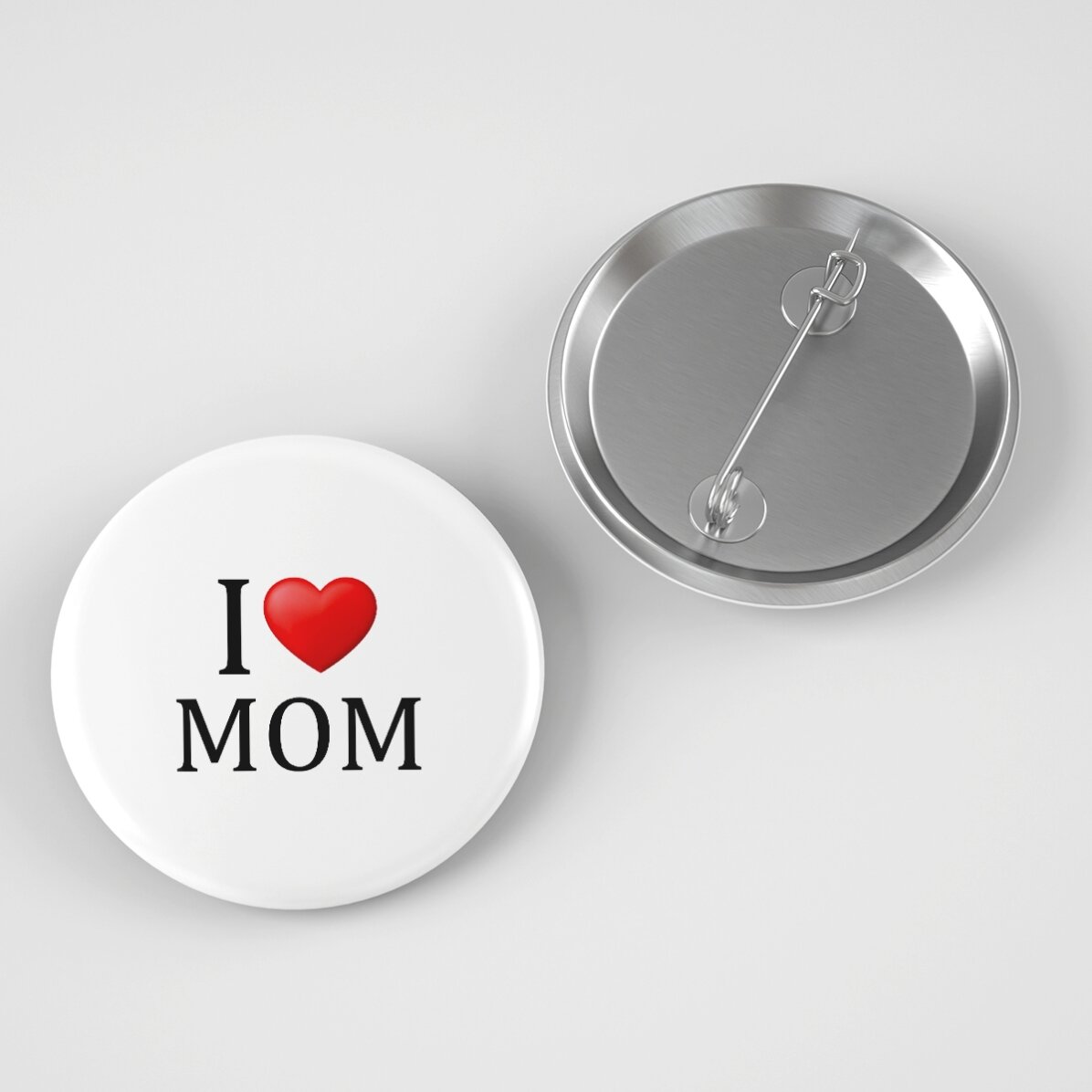 Gepersonaliseerde button met tekst - I heart