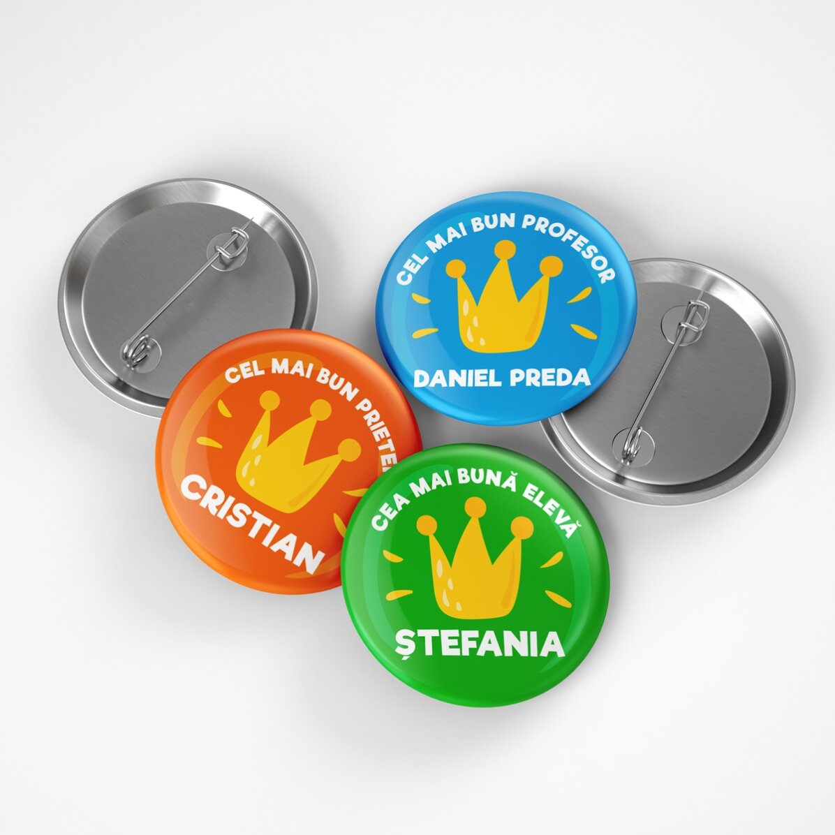 Gepersonaliseerde button met tekst - Beste vriend