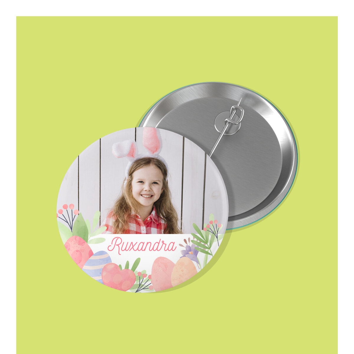 Gepersonaliseerde paasbuttons