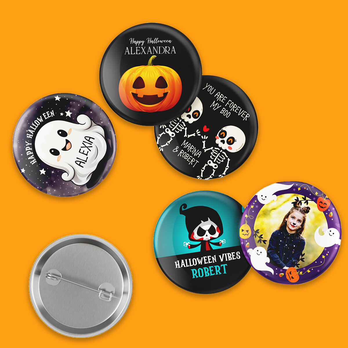 Halloween-buttons