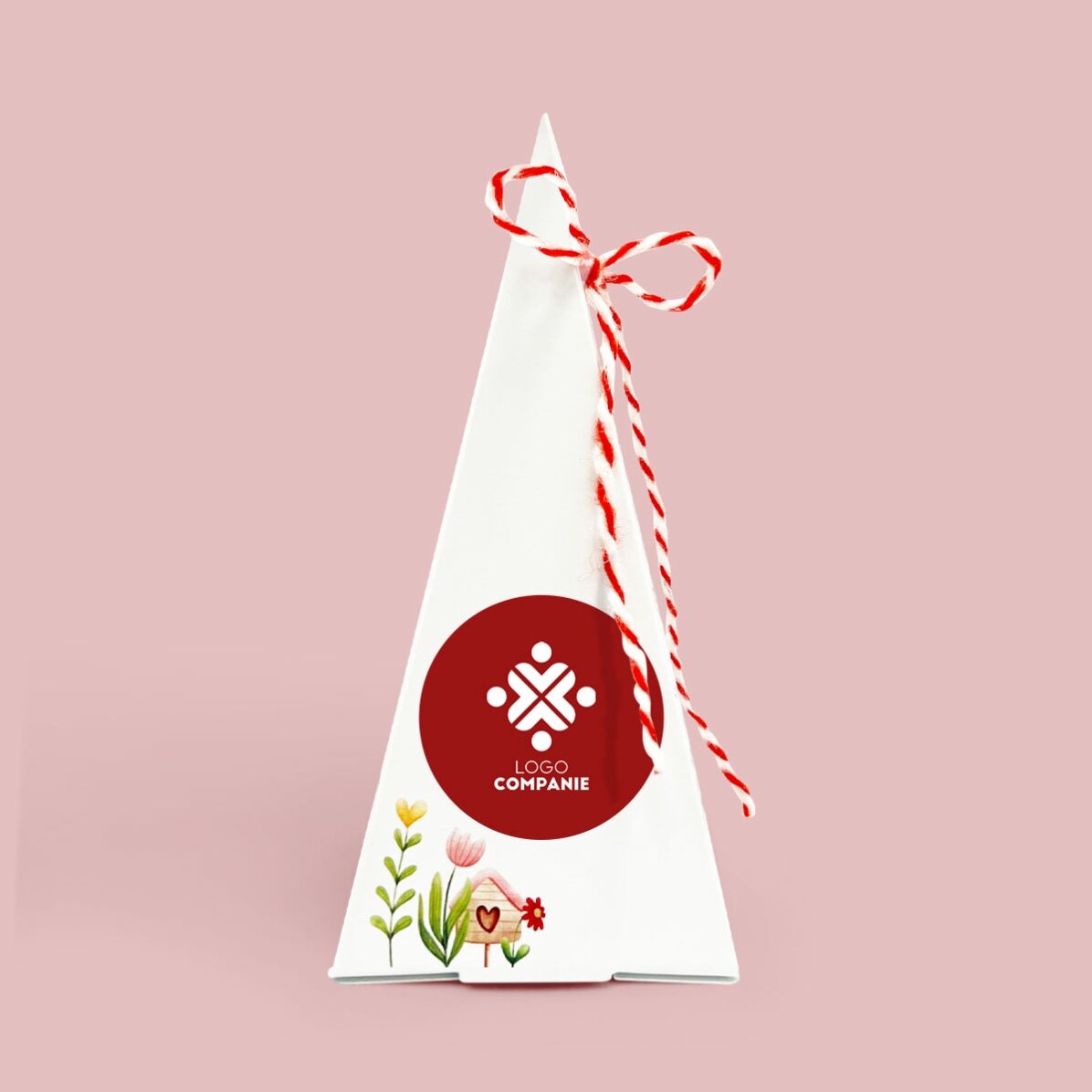 Plantset voor bloemen, gepersonaliseerd met logo